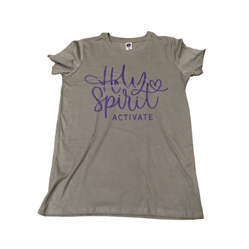 Holy Spirit Activate Retro Custom Printed Tee Shirt XL Juniors